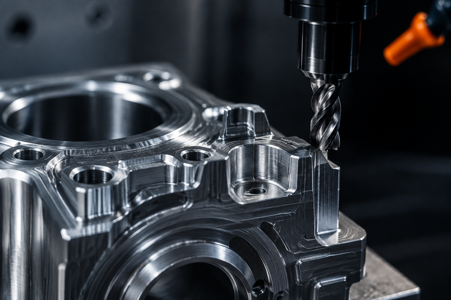 Detailed metal machining with a precision cutting tool